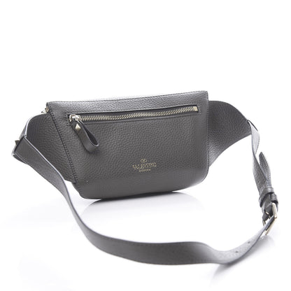Valentino Garavani Grained Calfskin Rockstud Belt Bag 95 Graphite 2 of 9