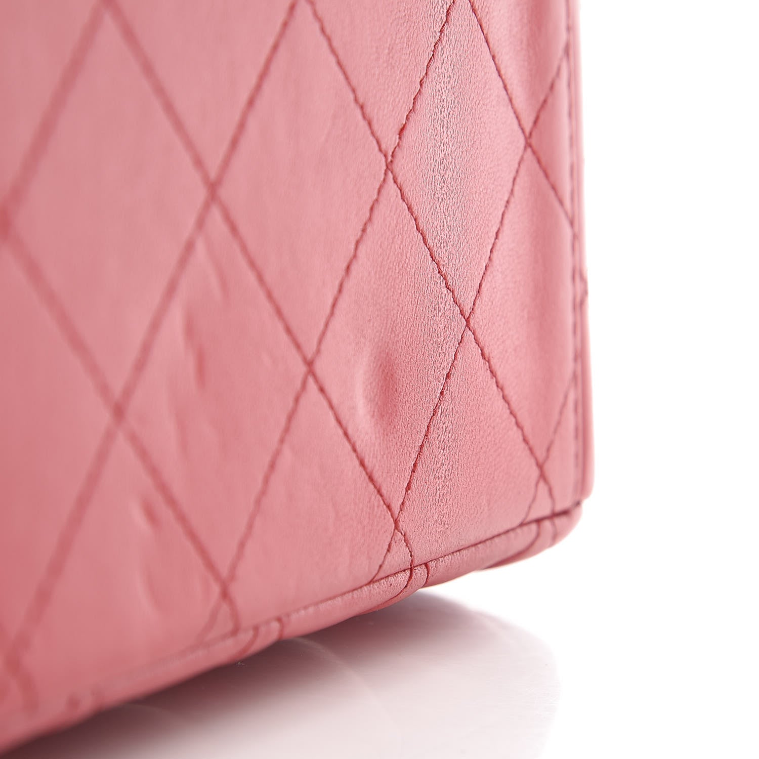 Chanel Lambskin Quilted Maxi Double Flap Red 14 of 15