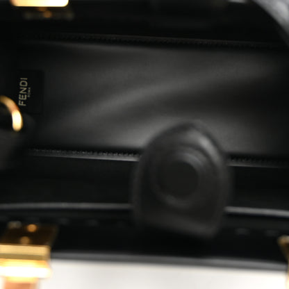 Fendi Vitello King Plexiglass Logo Embossed Small Fendi Sunshine Shopper Tote  Black 5 of 9