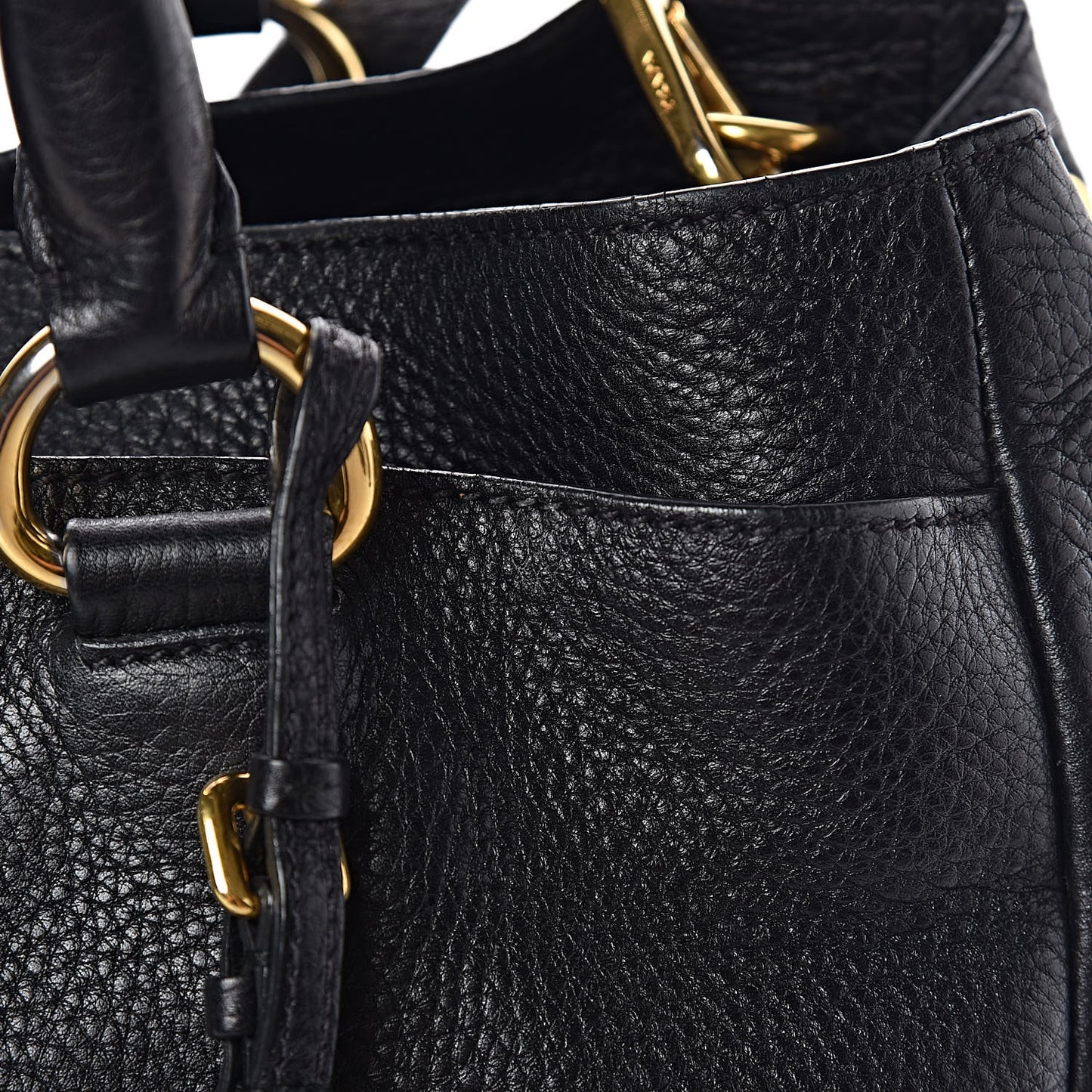 Vitello Daino Tote Black