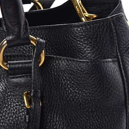 Prada Vitello Daino Tote Black 12 of 15