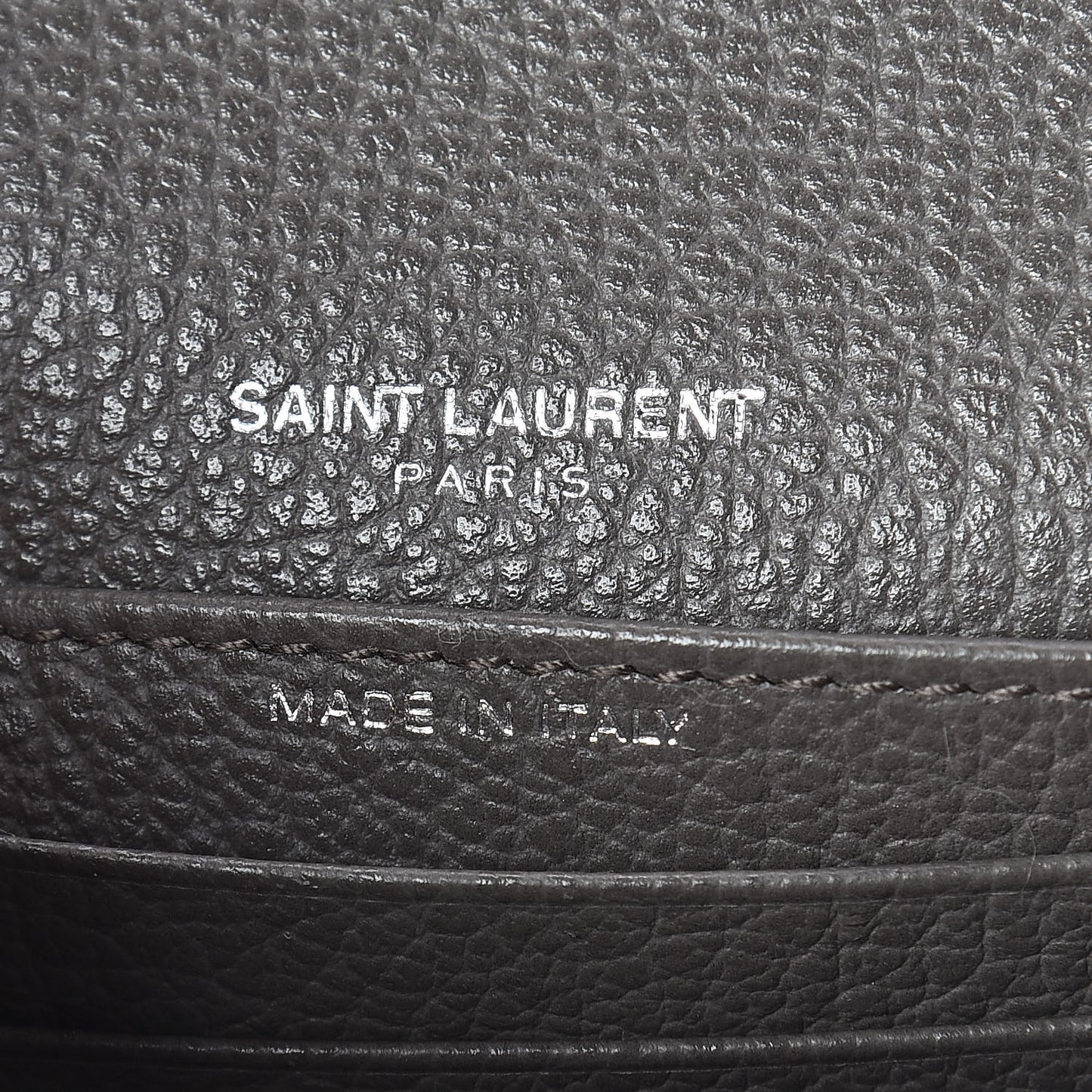 Grained Calfskin Monogram Sunset Strap Wallet Fog