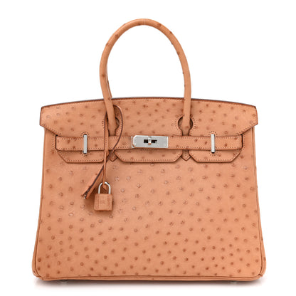 Hermes Ostrich Birkin 30 Sable 1 of 13