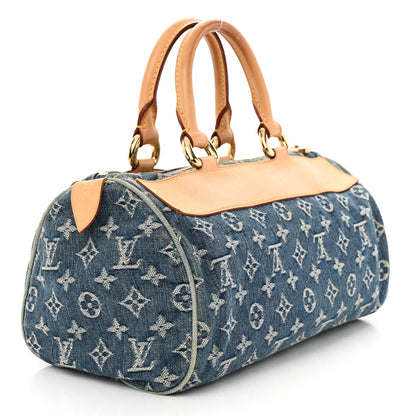 Louis Vuitton Monogram Denim Neo Speedy Blue 3 of 14