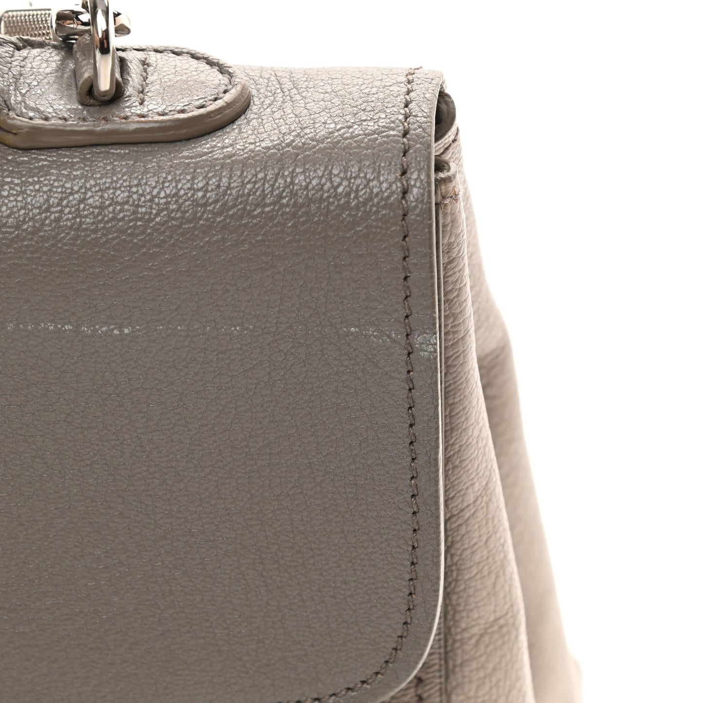 Madras Bicolor Top Handle Bag Pomice Argilla