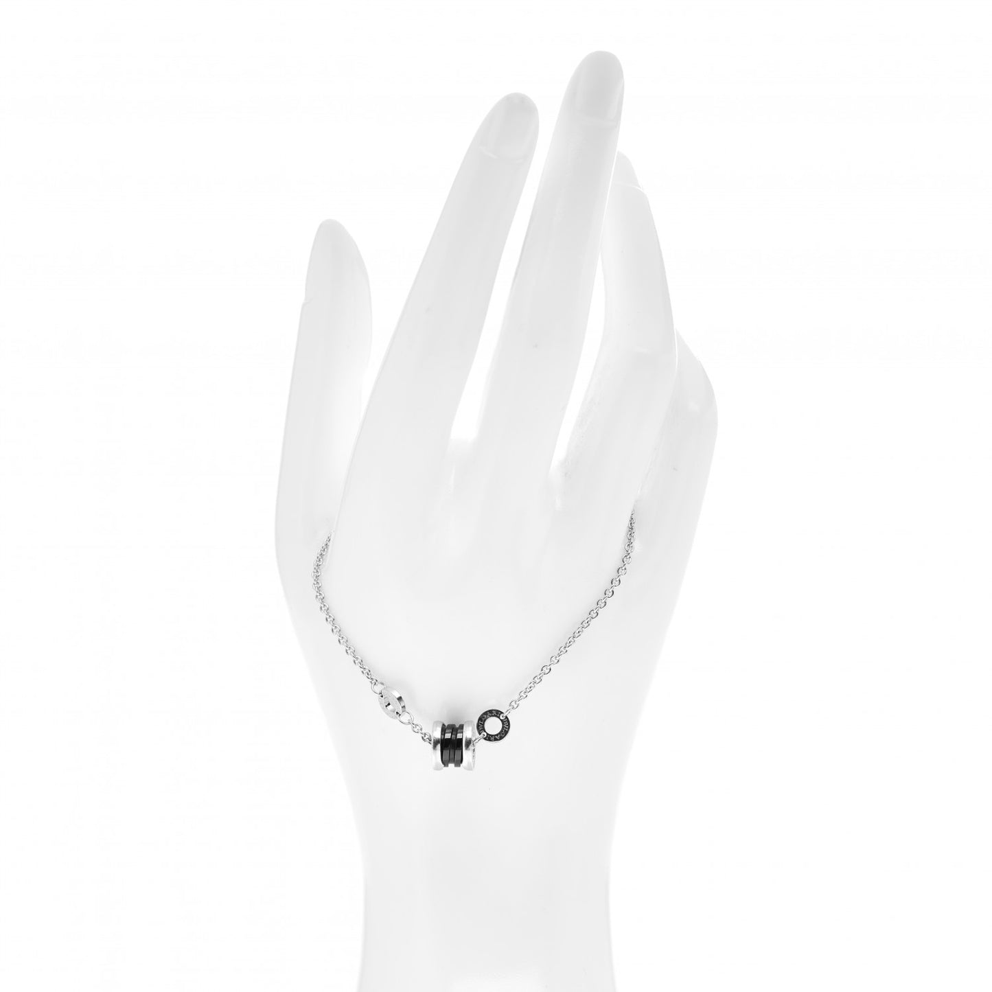 Sterling Silver Black Ceramic Save the Children Bracelet SM