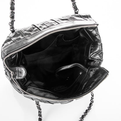 Chanel Glazed Calfskin Large Twisted Tote Black 5 of 7