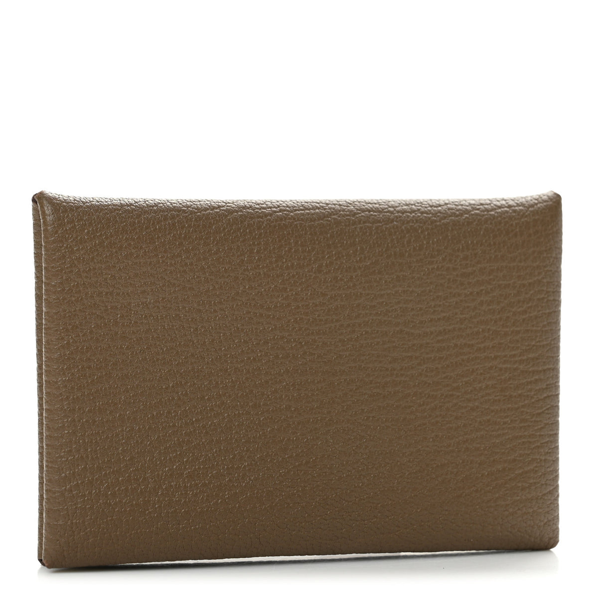 Hermes Chevre Mysore Calvi Card Case Etoupe 3 of 7