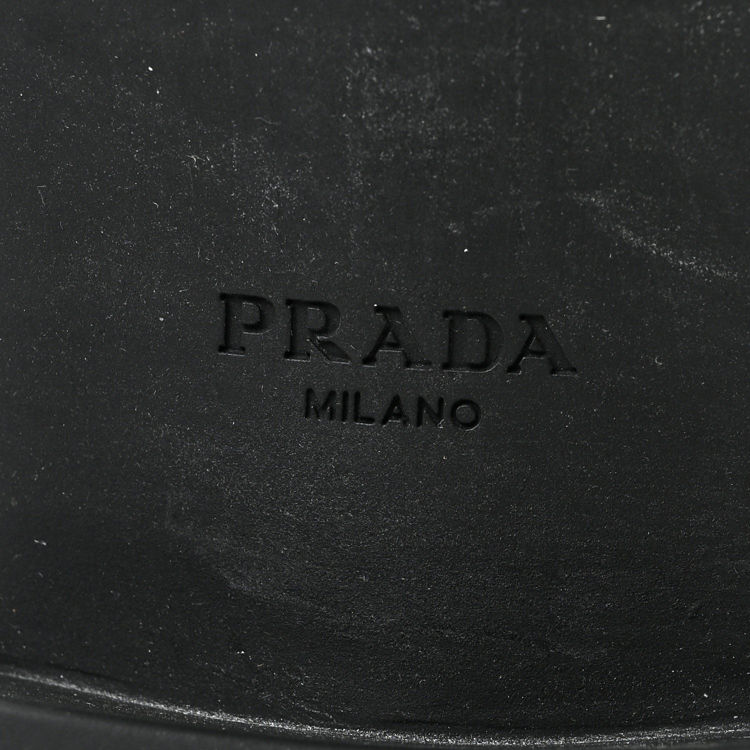 Prada Spazzolato Metal Triangle Logo 50mm Loafers 37 Black 6 of 7