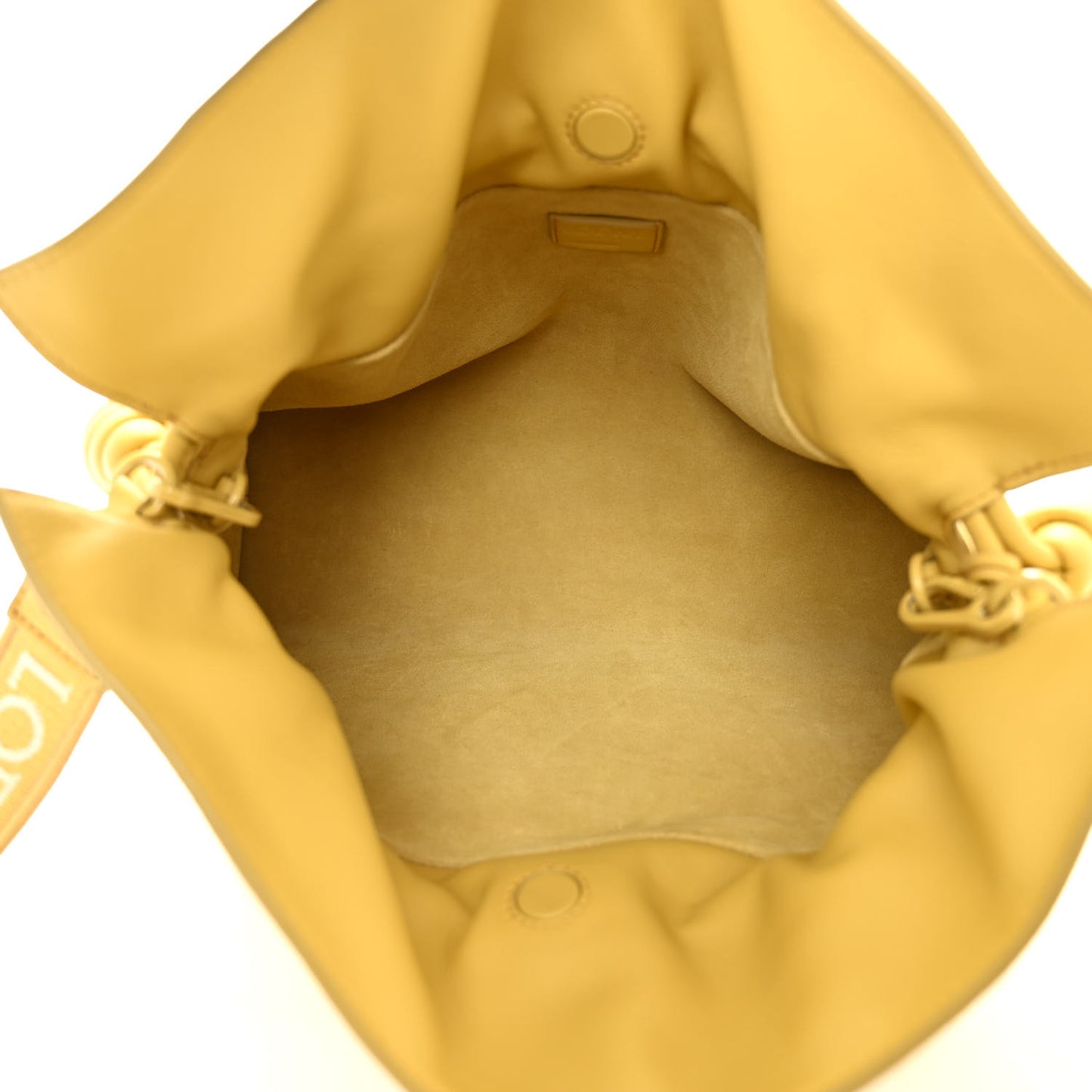 Calfskin Monochrome Flamenco Knot Clutch Pale Yellow Glaze