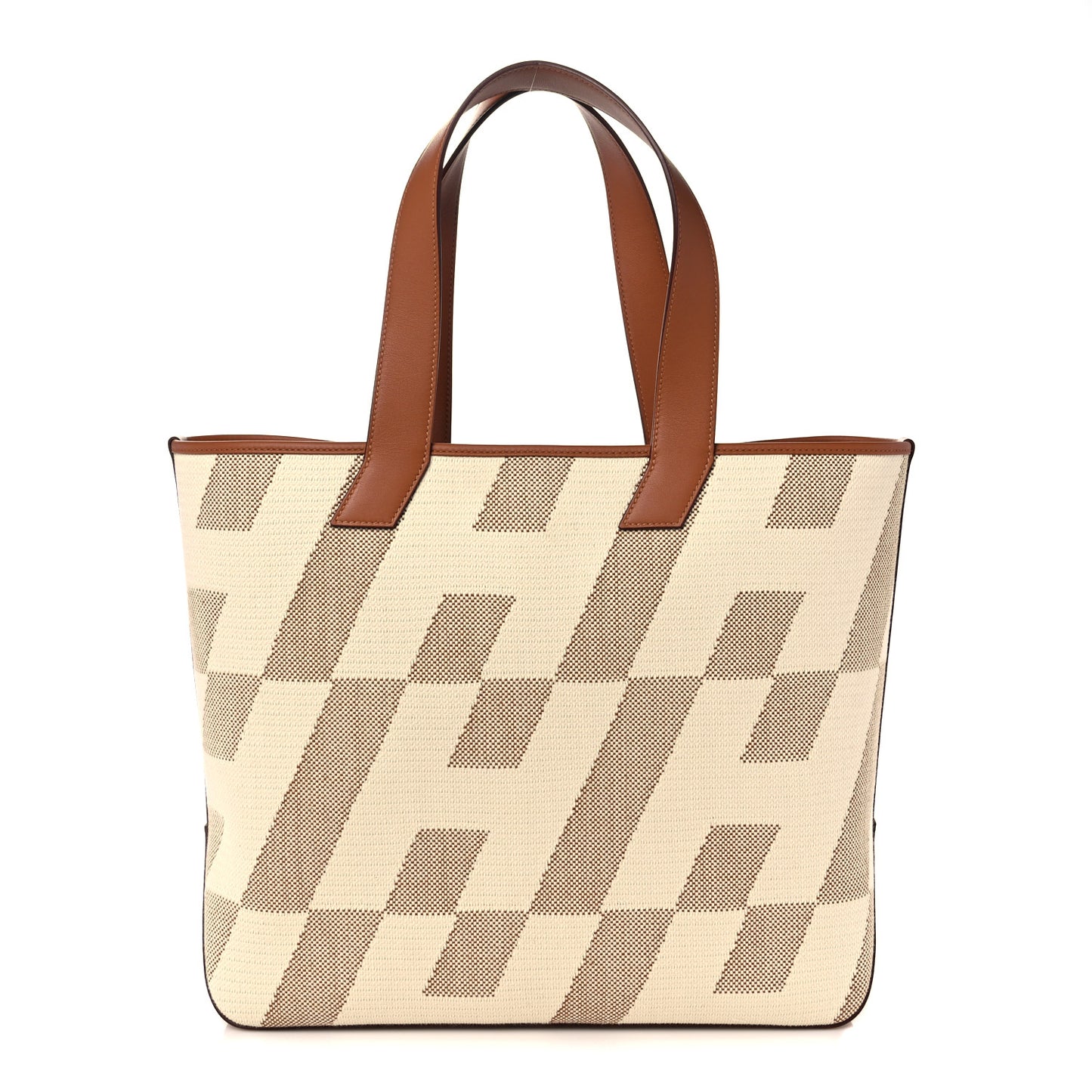 Swift H Canvas Cabas H En Biais 40 Ecru Naturel Gold