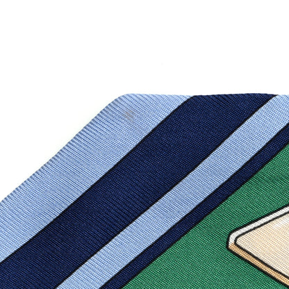 Hermes Silk Grand Tralala Twilly Bleu Ciel Vert 6 of 6
