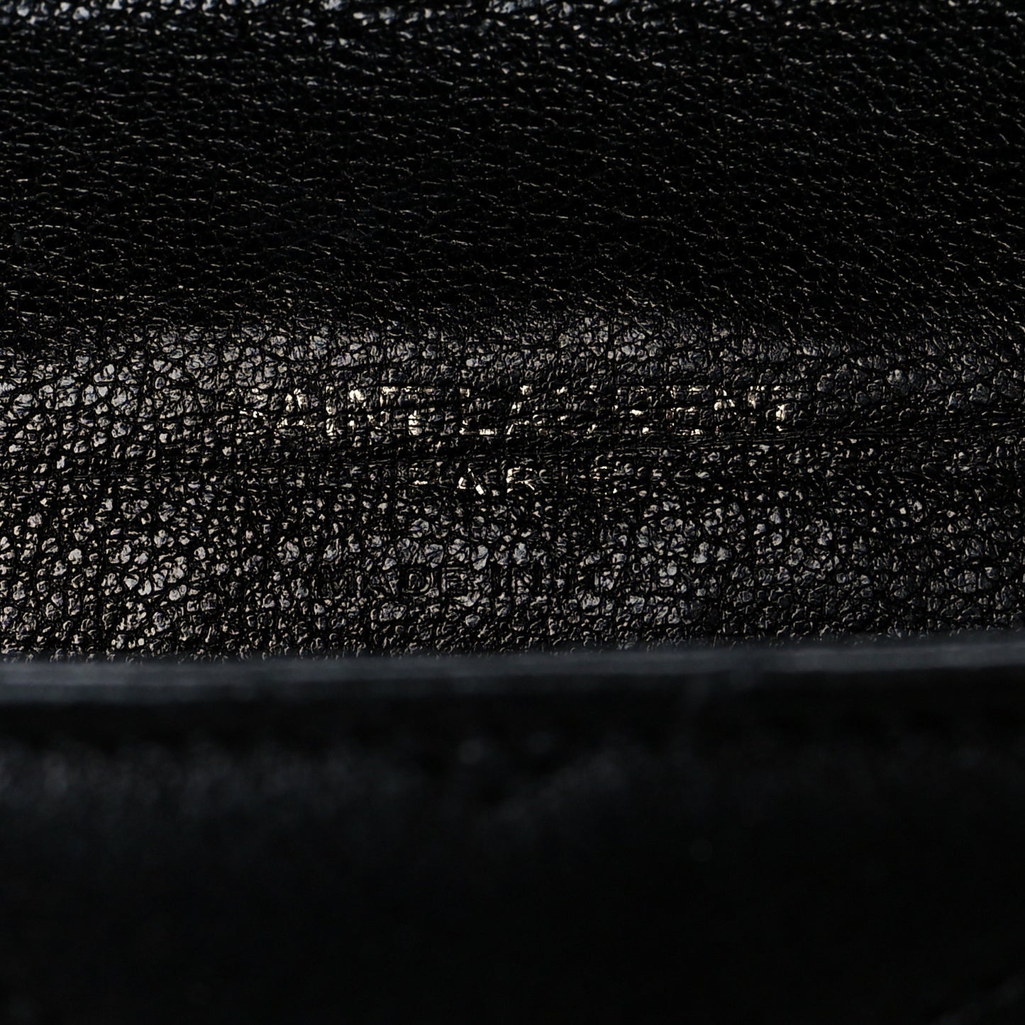 Lambskin Mixed Matelasse Chevron Small Monogram Envelope Wallet Black