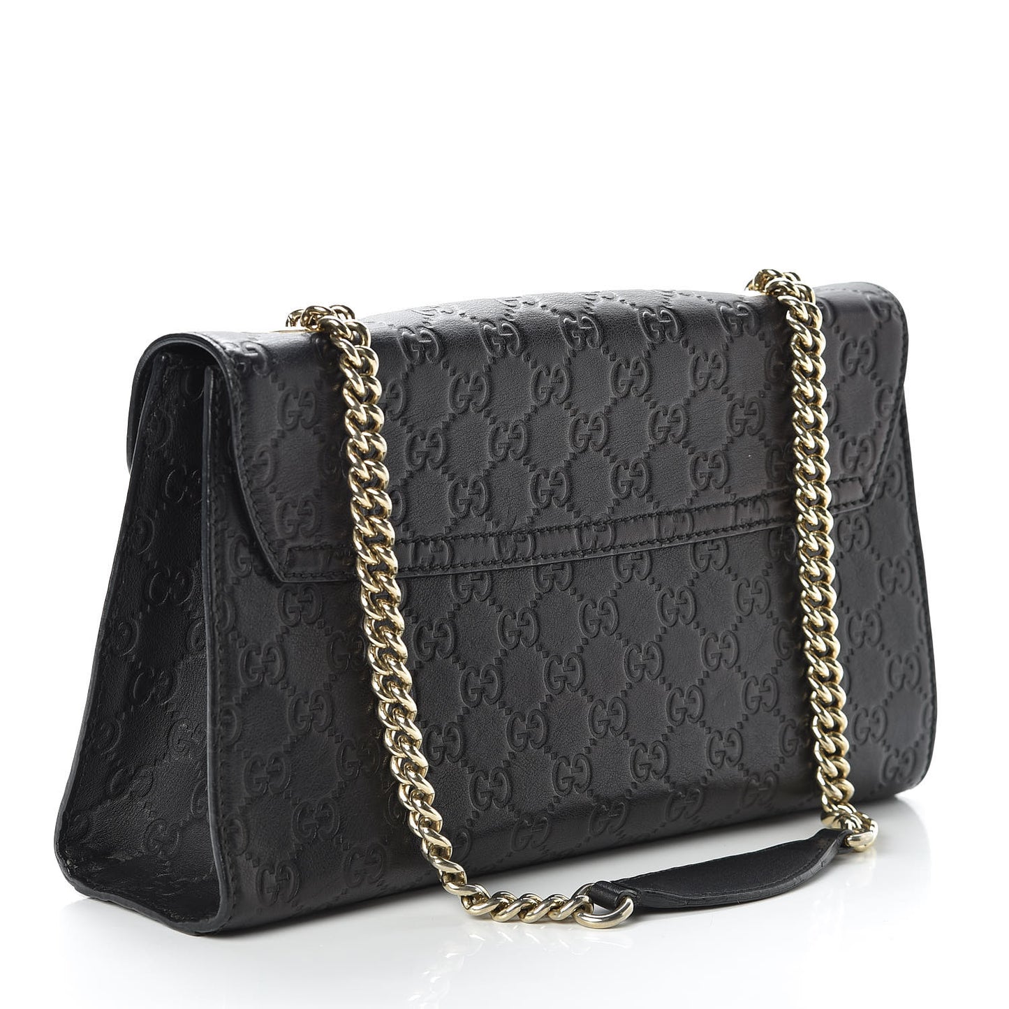 Guccissima Medium Emily Chain Shoulder Bag Black