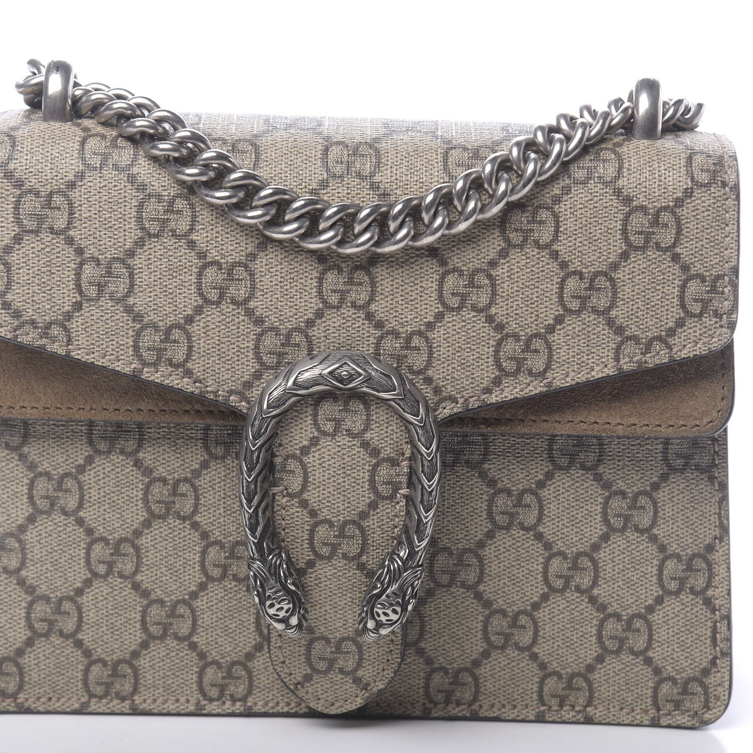 Gucci GG Supreme Monogram Mini Dionysus Shoulder Bag Taupe 13 of 13
