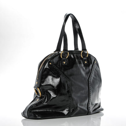 Saint Laurent Patent Calfskin Oversized Muse Black 3 of 6