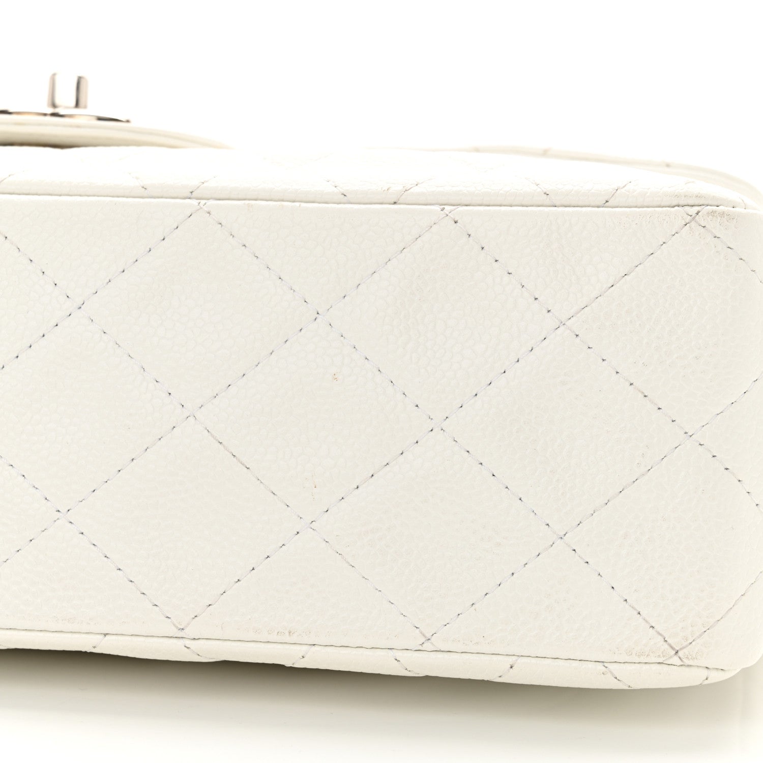 Chanel Caviar Quilted Jumbo Single Flap White 15 of 15