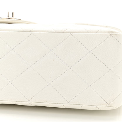 Chanel Caviar Quilted Jumbo Single Flap White 15 of 15
