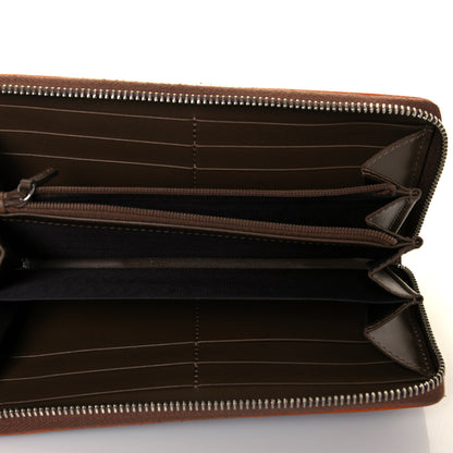 Gucci GG Supreme Monogram Web Zip Around Wallet Brown 5 of 13