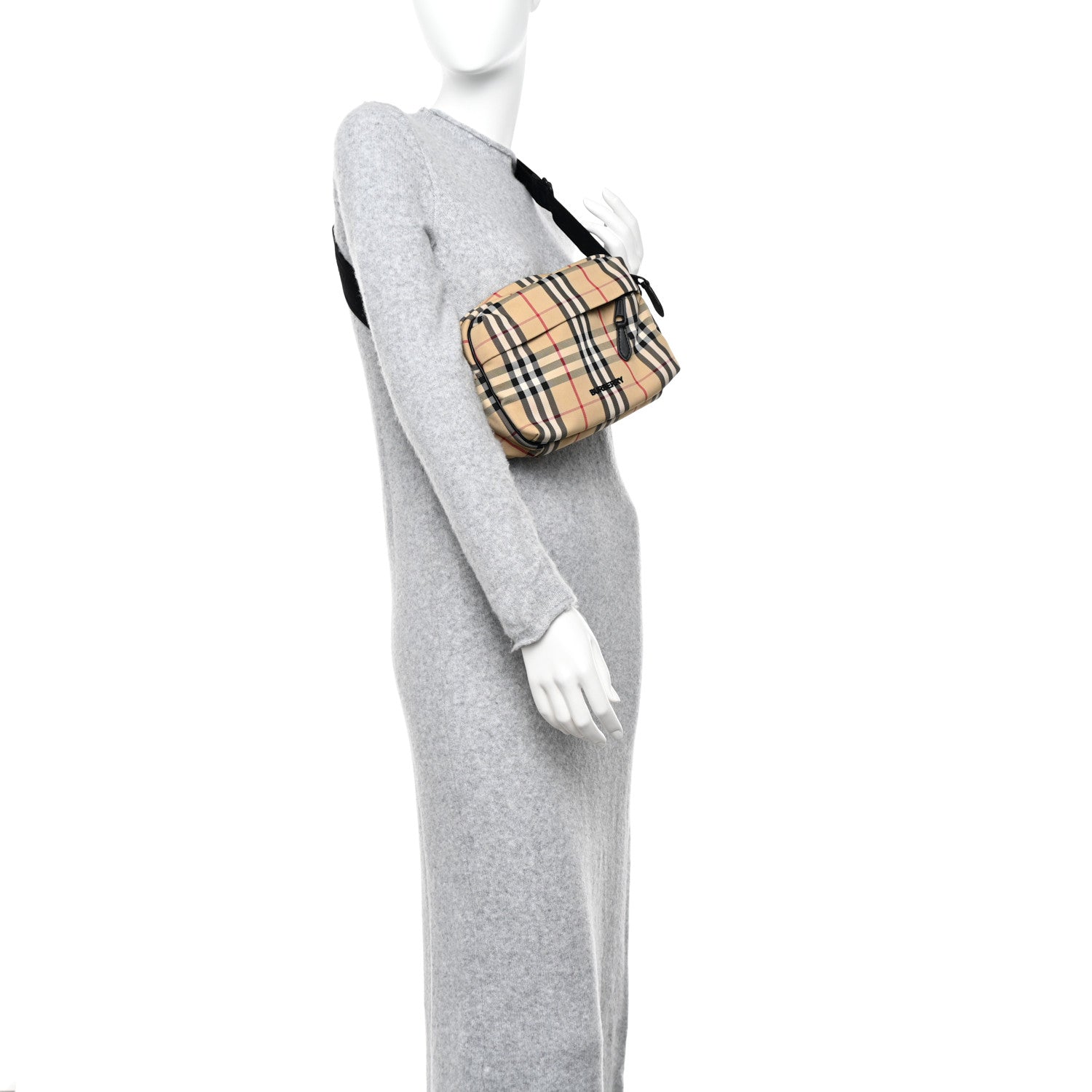 Burberry Vintage Check Paddy Crossbody Bag Archive Beige 2 of 9
