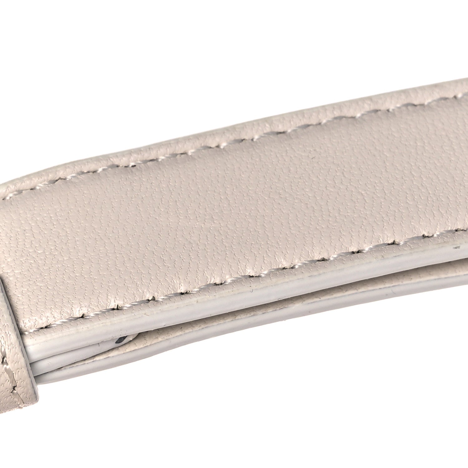 Versace Calfskin Quilted Tribute Icon Crossbody Flat Pouch White 12 of 13