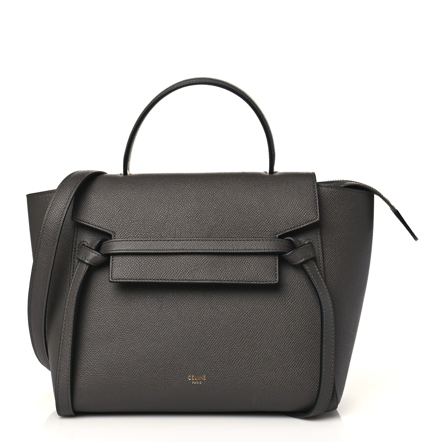 Celine Grained Calfskin Micro Belt Bag Grey 1 of 12