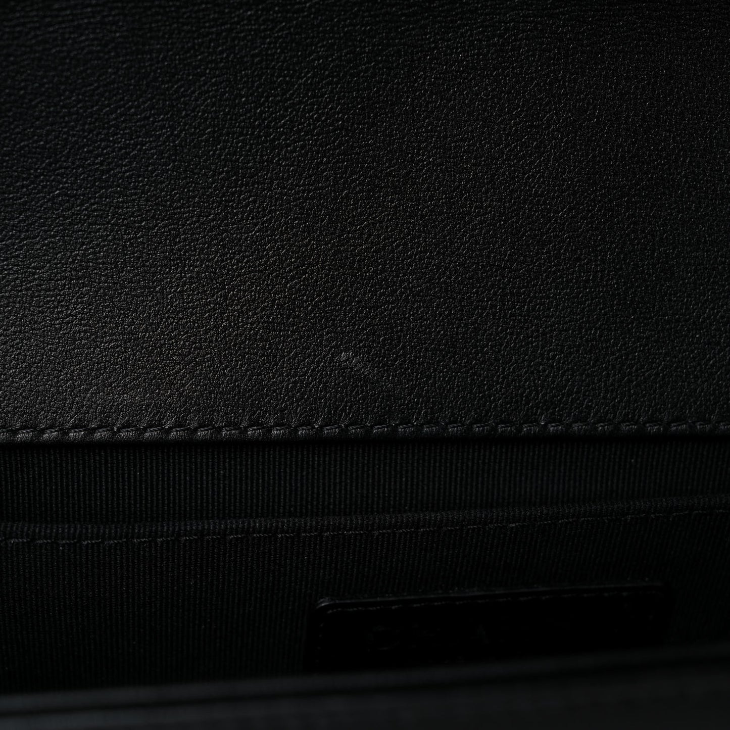 Calfskin Quilted Medium Boy Flap Black