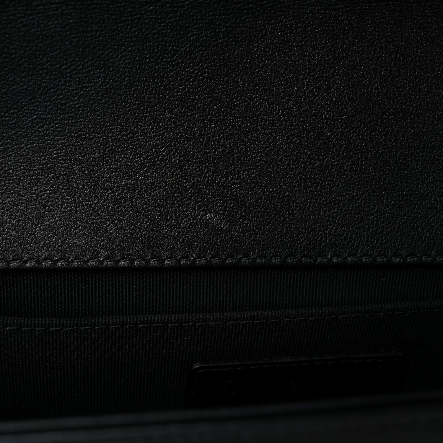 Chanel Calfskin Quilted Medium Boy Flap Black 12 of 14