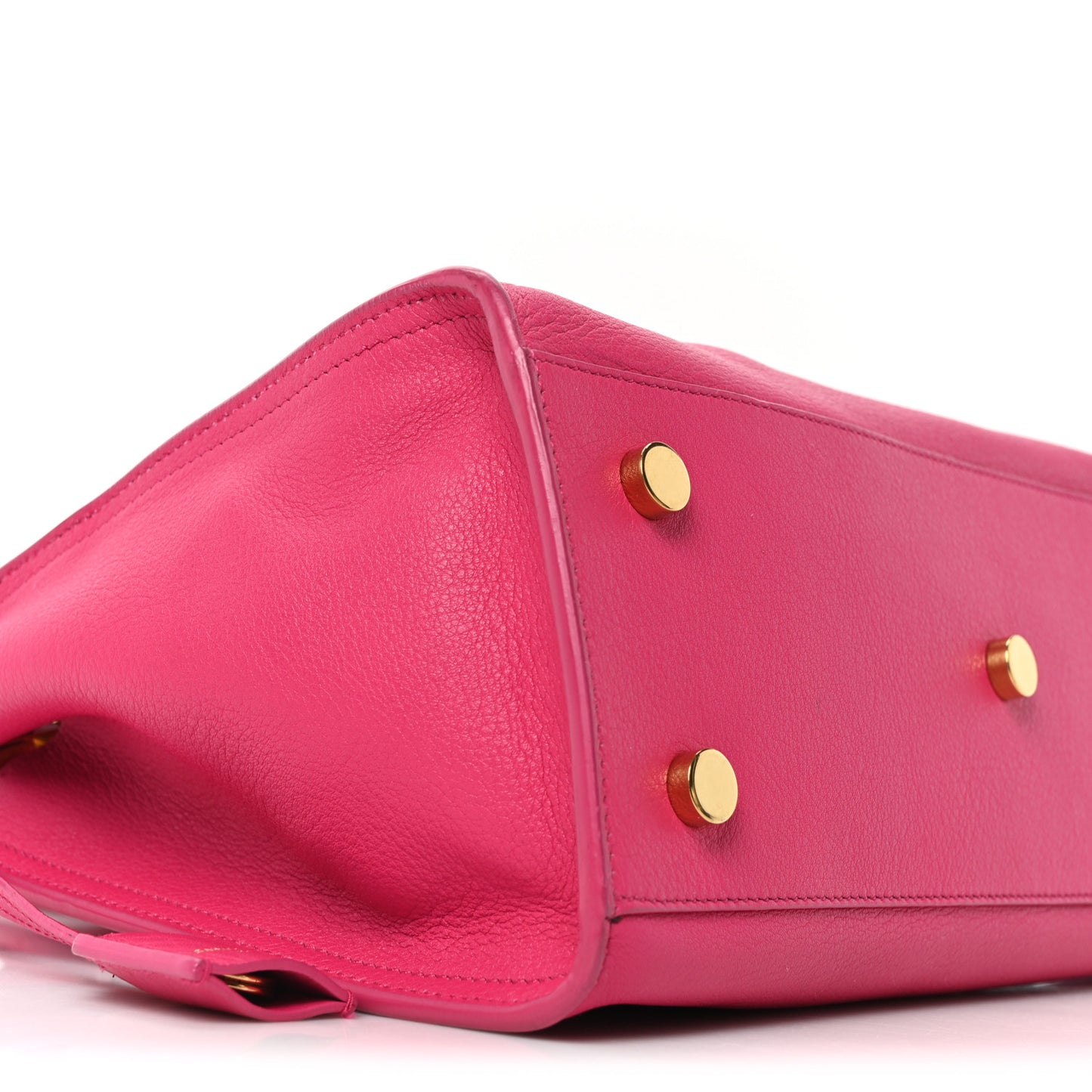 Calfskin Monogram Baby Cabas Fuchsia