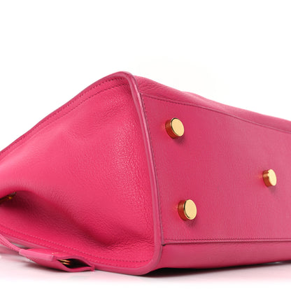 Saint Laurent Calfskin Monogram Baby Cabas Fuchsia 8 of 9