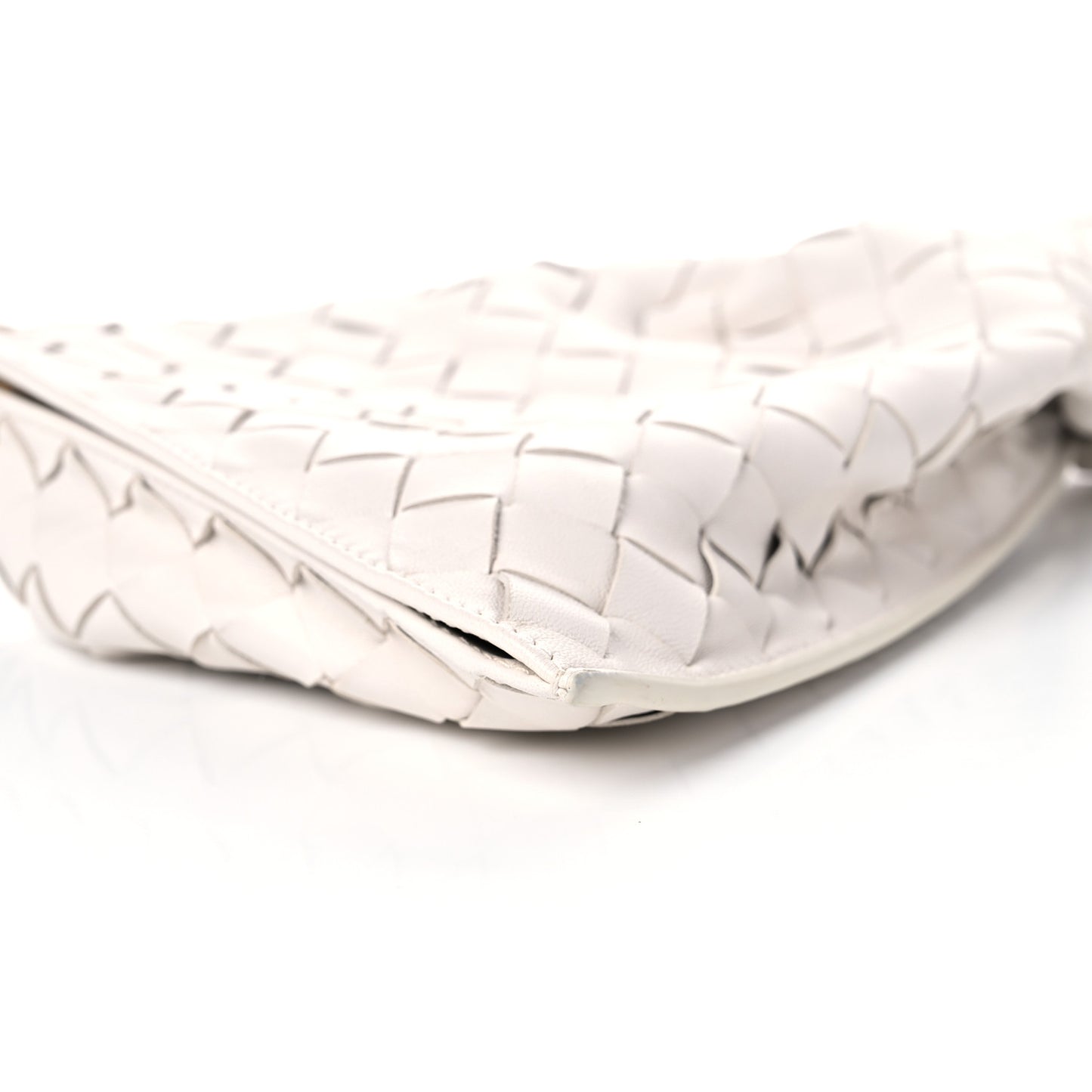 Nappa Intrecciato Mini BV Twist Chalk