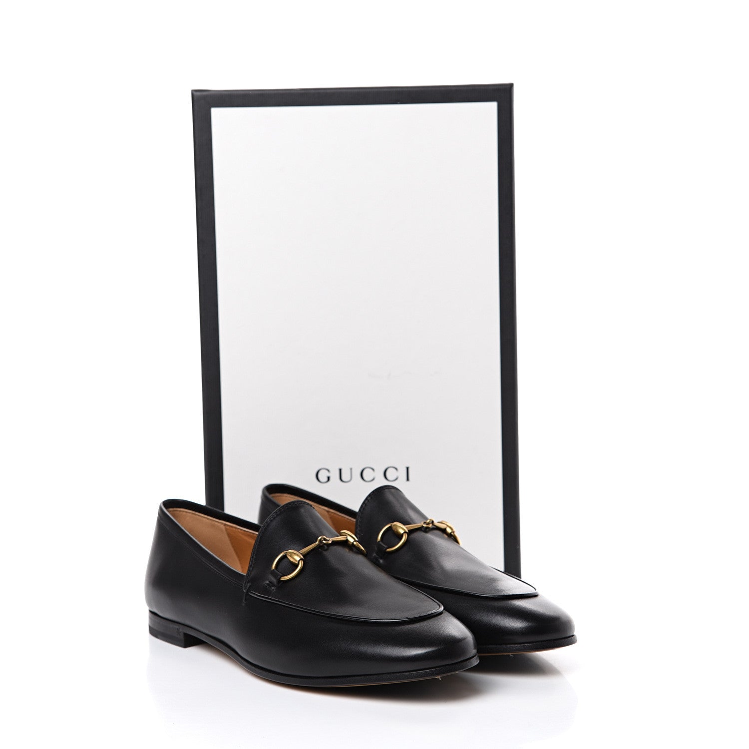 Gucci Calfskin Womens Jordaan Loafers 38.5 Black 12 of 12