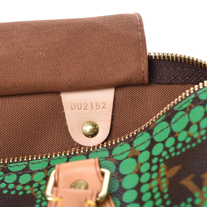 Louis Vuitton Monogram Kusama Town Speedy 30 Green 7 of 7