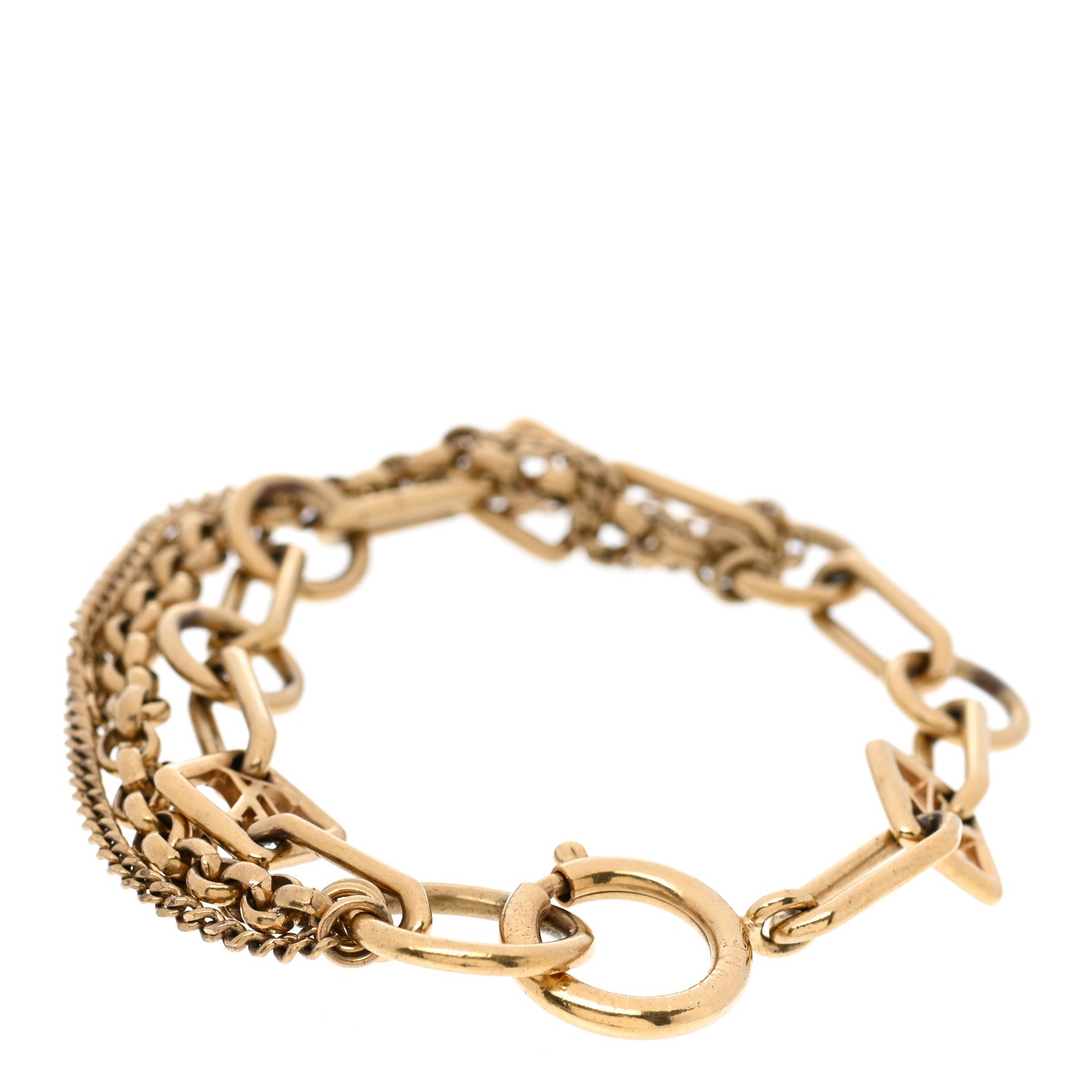 Louis Vuitton Vegas Chain Bracelet Gold 3 of 5