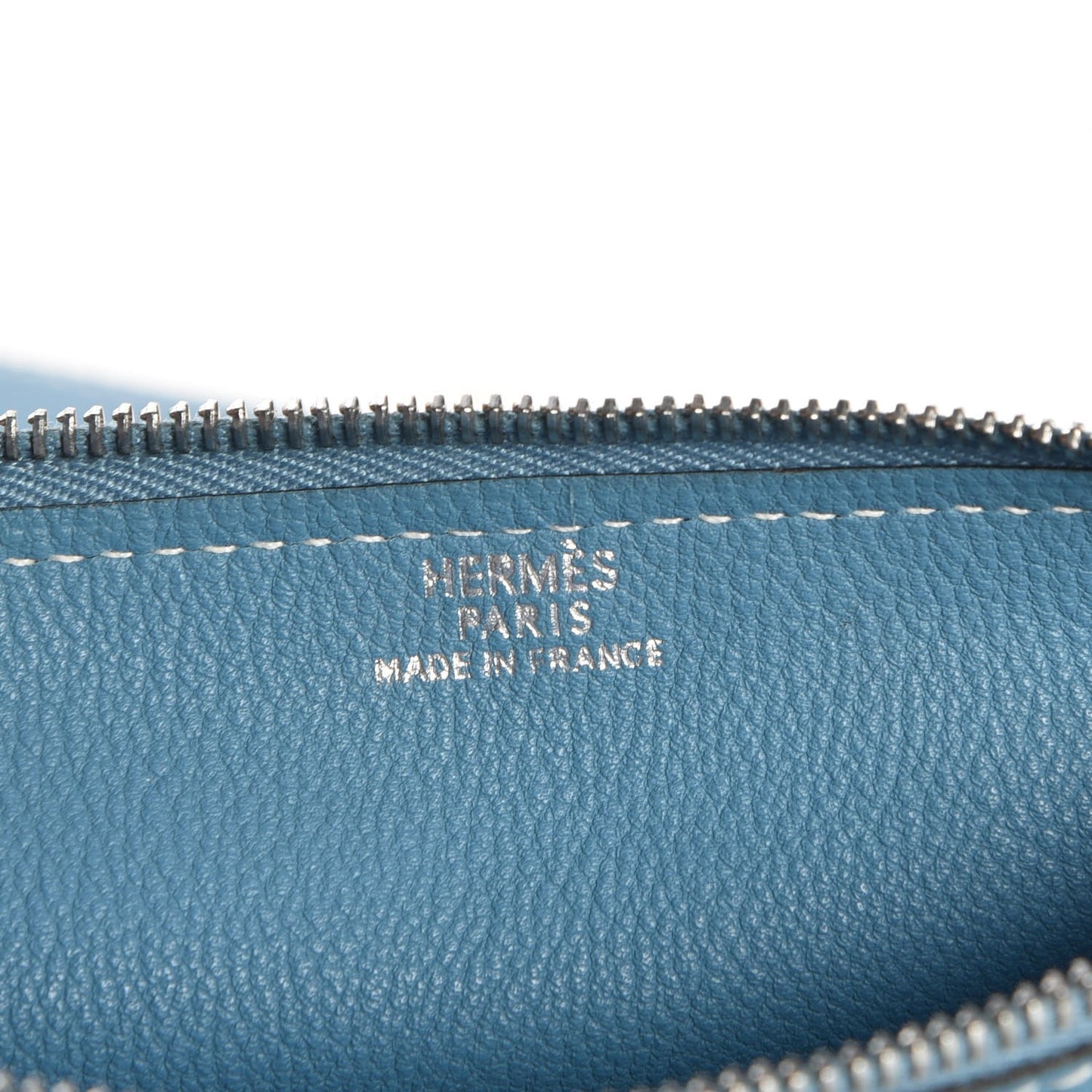 Togo Dogon Duo Wallet Blue Jean
