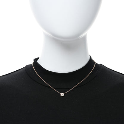 Hermes 18K Rose Gold Diamond Clou d'H Pendant Necklace 3 of 5