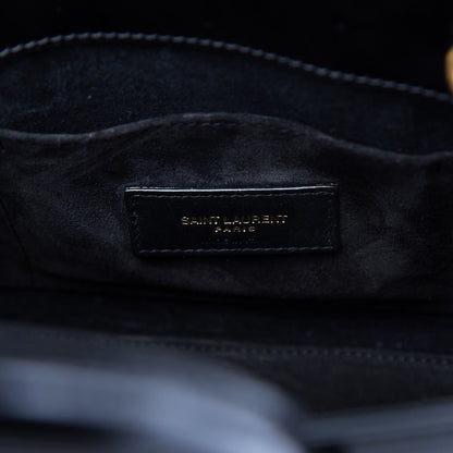 Saint Laurent Vernice Diamond Calfskin Nano Sac de Jour Black 8 of 8
