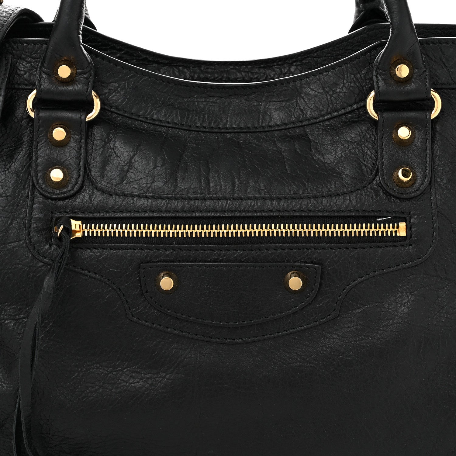 Balenciaga Agneau Classic Gold Hardware City Black 8 of 10
