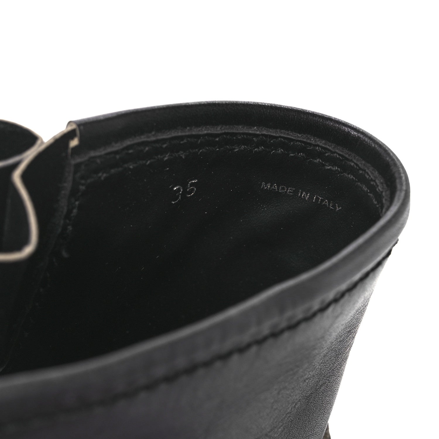 Miu Miu Calfskin Harness Engineer Boots 35 Black 10 of 14