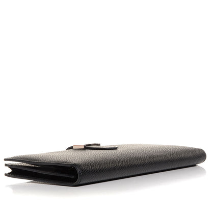 Hermes Epsom Bearn Gusset Wallet Black 4 of 12