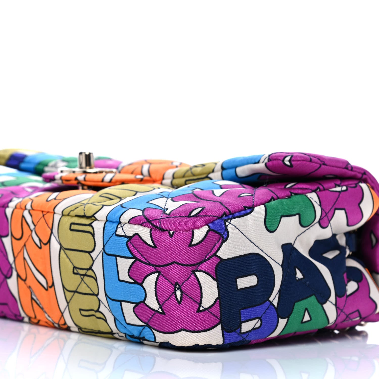 Chanel Printed Silk CC Small Single Flap Multicolor 8 of 9