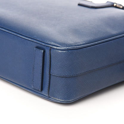 Prada Saffiano Travel Briefcase Bluette 14 of 18