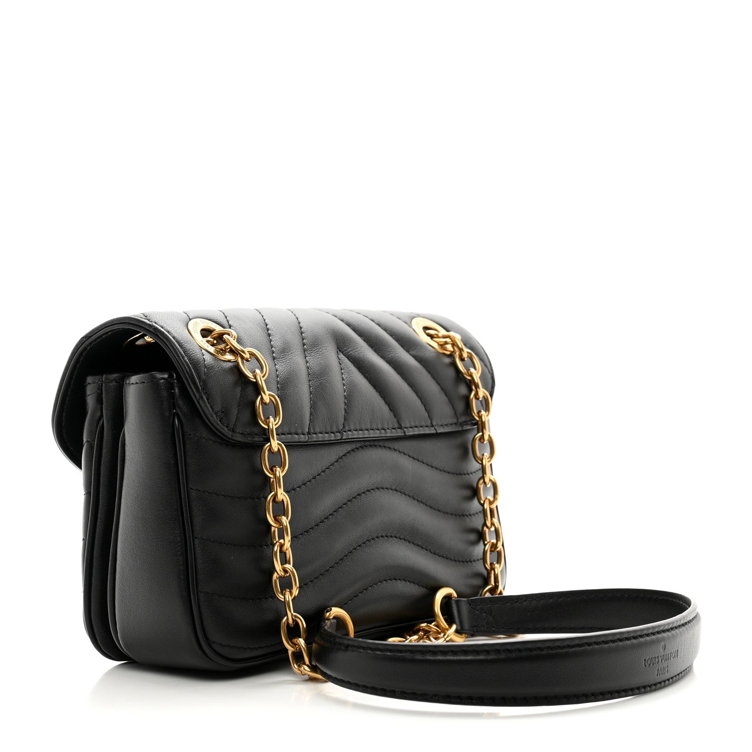 Louis Vuitton Calfskin New Wave Chain PM NM Black 3 of 9