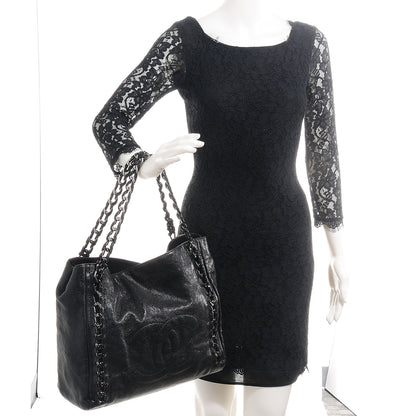 Chanel Glazed Caviar Modern Chain Tote Black 2 of 7