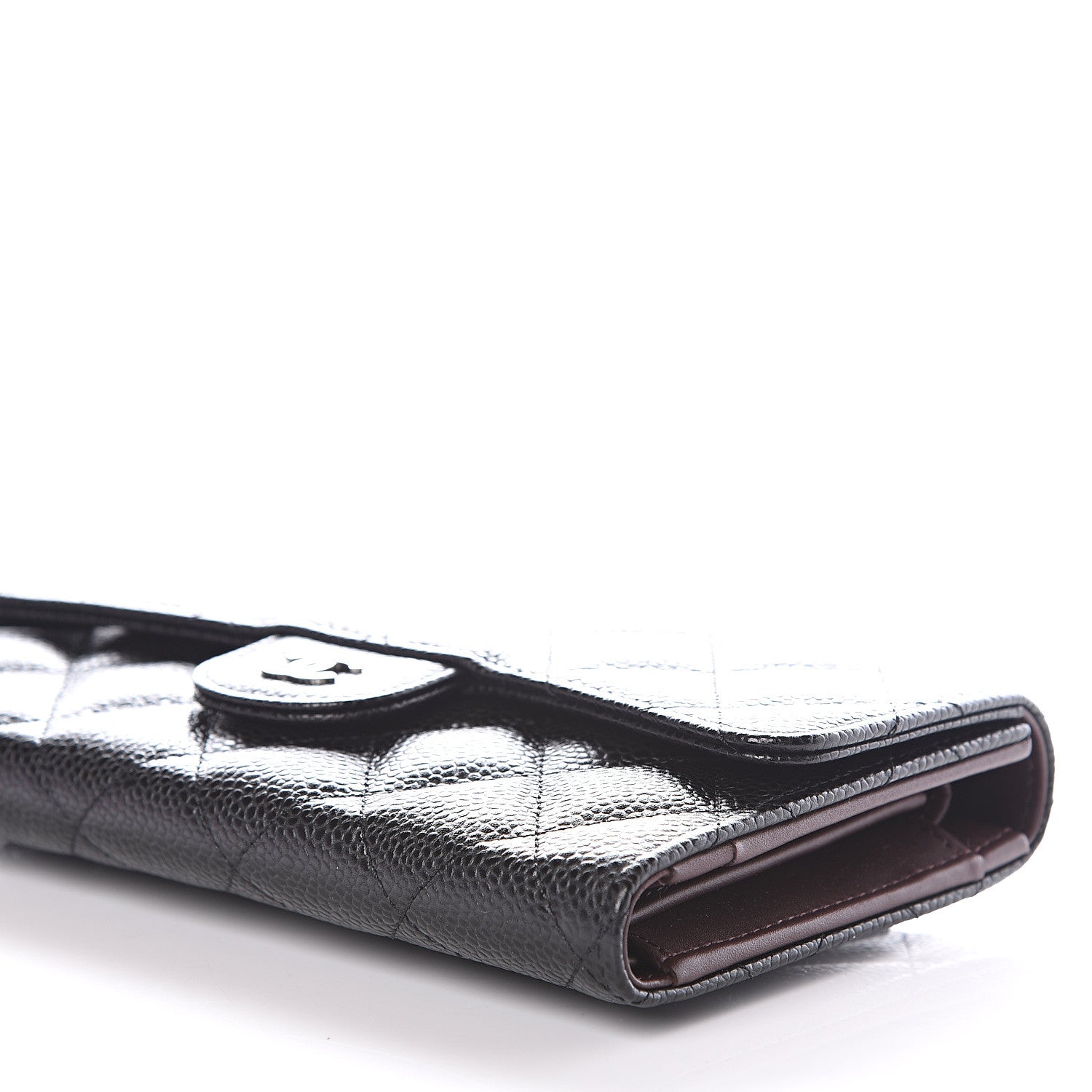 Chanel Caviar Quilted Large Flap Wallet Black 9 of 9