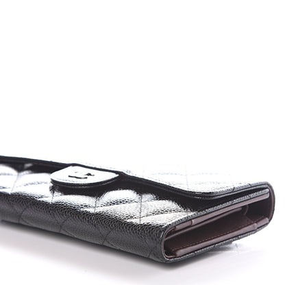 Chanel Caviar Quilted Large Flap Wallet Black 9 of 9
