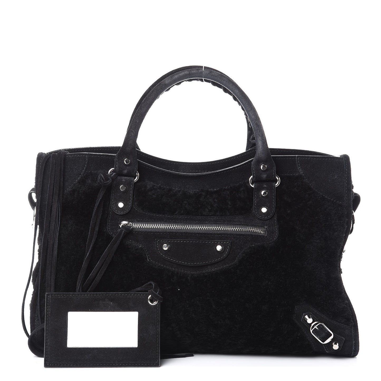 Shearling Suede Classic Hardware City Black