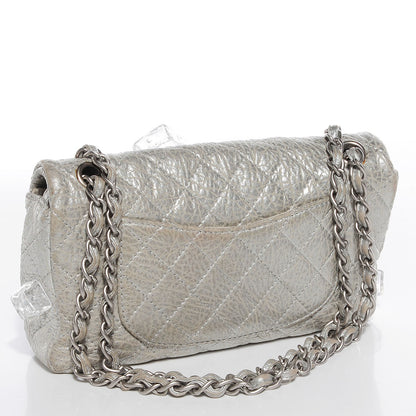 Chanel Calfskin Ice Cube On the Rocks Medium Flap Silver 2 of 15