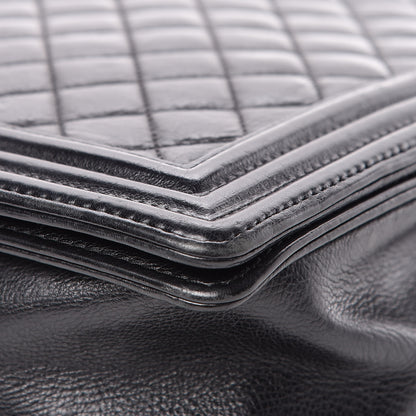 Chanel Calfskin Quilted Large Boy Flap Black 11 of 22
