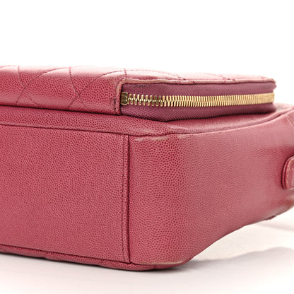 Chanel Caviar Quilted Medium Business Affinity Camera Case Dark Pink 10 of 14